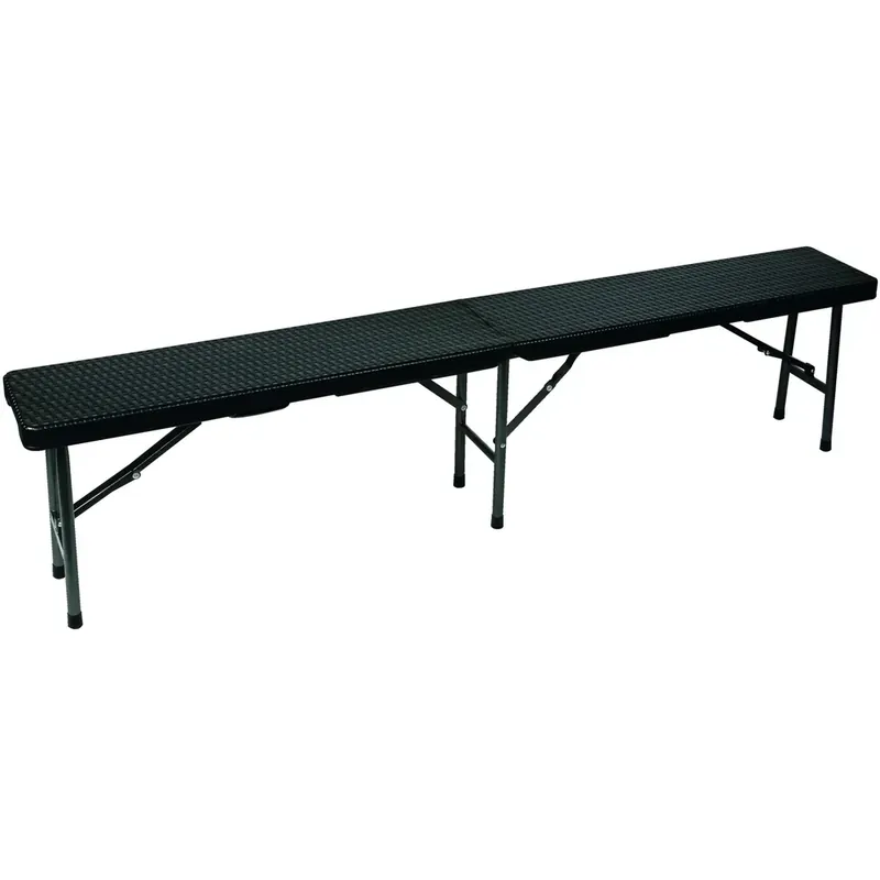 Angebot klappbank - in rattan-optik - 180 x 25 x 43 cm